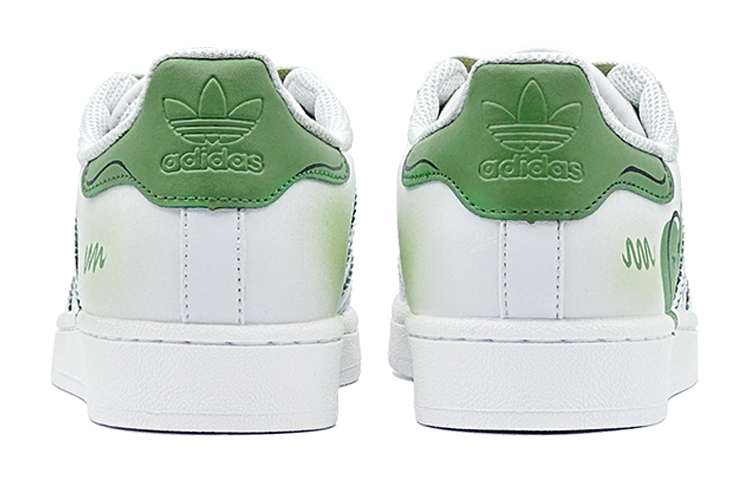 [Custom Shoes] adidas Originals Superstar 'Romantic Green Star' 圖 5