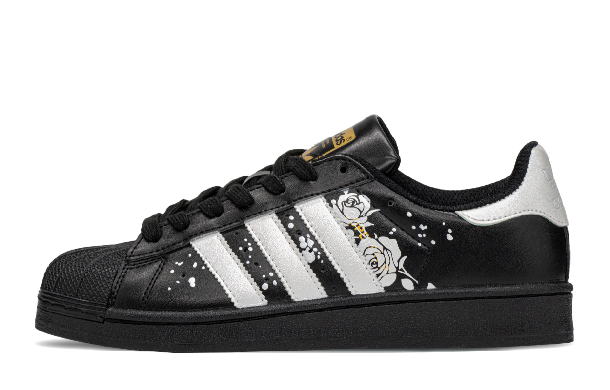 [Custom Shoes] adidas Originals Superstar 'Silver Black Rose Gift Pack' 圖 2