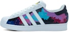 Order adidas Originals Superstar 'Silver Space Peta Bintang' Putih-Biru Lukisan Tangan EG4958(Team100-银度空间)