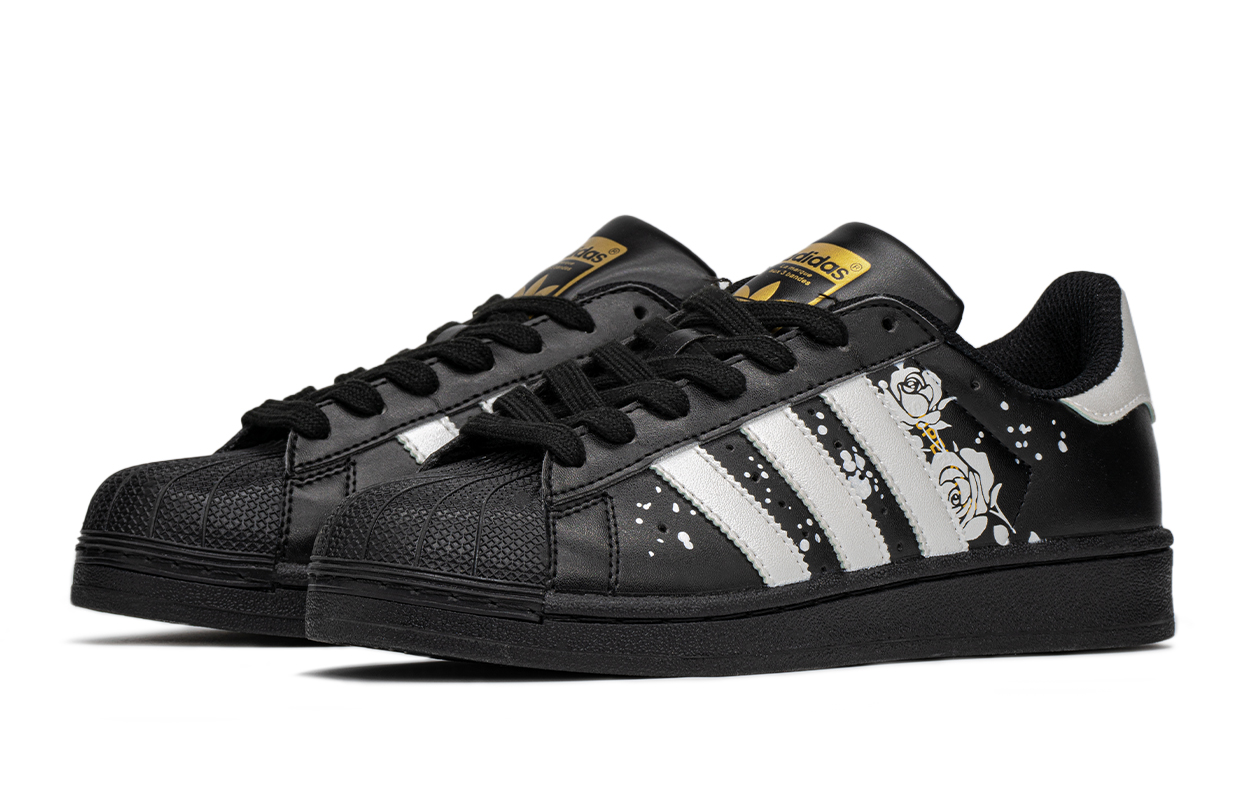 [Custom Shoes] adidas Originals Superstar 'Silver Black Rose Gift Pack' 圖 4