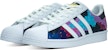 adidas Originals Superstar 'Silver Space Peta Bintang' Putih-Biru Lukisan Tangan EG4958(Team100-银度空间)