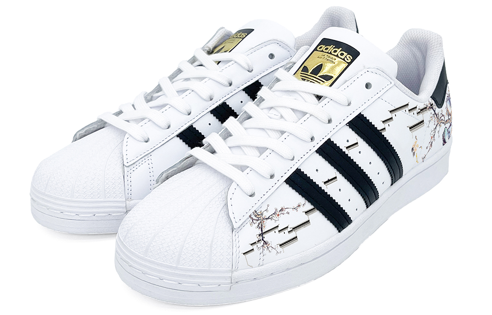 Lookbook [定制鞋] adidas Originals Superstar '雪白李子灰色' EG4958(Team2--似雪白梅)