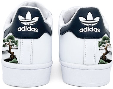 아디다스 오리지널 슈퍼스타 '송하연년 그레이' 커스텀 슈즈 EG4958(Team2--松鹤延年) Purchase 아디다스 오리지널 슈퍼스타 '송하연년 그레이' 커스텀 슈즈 EG4958(Team2--松鹤延年)