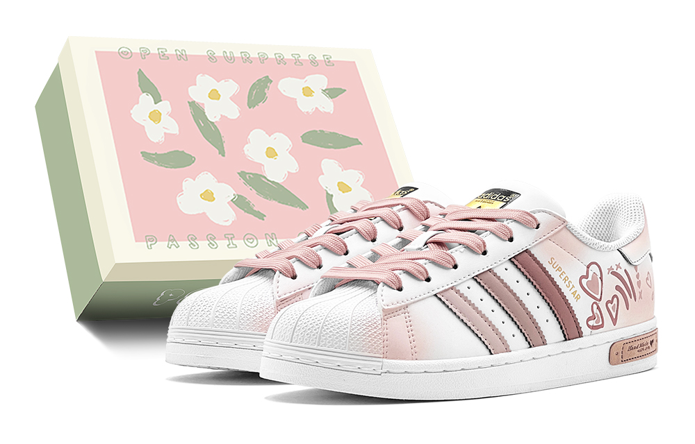 [Custom Shoes] adidas Originals Superstar 'Spectral Pink Star'