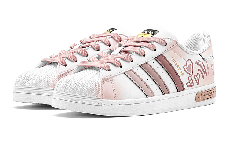 Shop アディダス オリジナルス スーパースター "スペクトラルピンクスター" EG4958(TeamS2-幻彩粉爱心S-BOX)