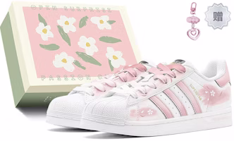 オリジナルス Superstar 春桜ピンク白 (カスタム) EG4958(TeamS2-漫山璎洛S-BOX) Buy オリジナルス Superstar 春桜ピンク白 (カスタム) EG4958(TeamS2-漫山璎洛S-BOX)