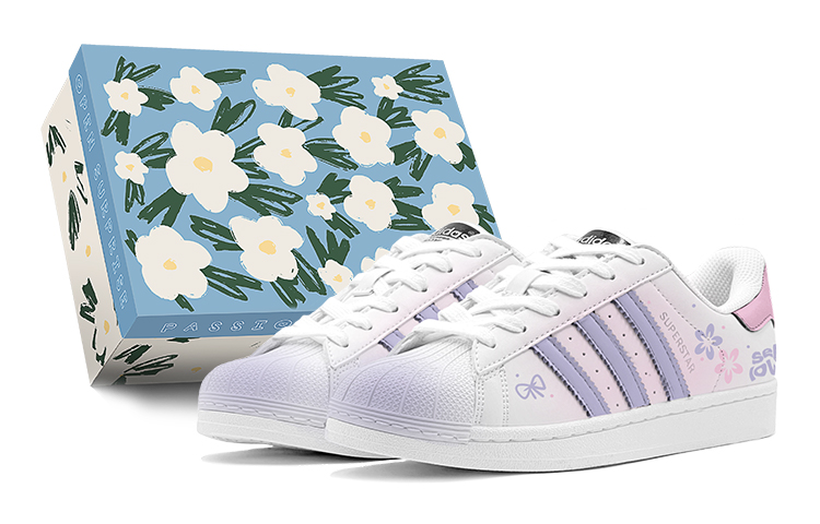 [Custom Shoes] adidas Originals Superstar 'Spring Floral Purple'