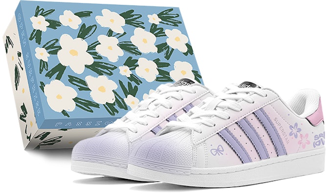 オリジナルス Superstar 春花紫 (カスタム) EG4958(TeamS-浪漫粉紫花花S-BOX) Buy オリジナルス Superstar 春花紫 (カスタム) EG4958(TeamS-浪漫粉紫花花S-BOX)