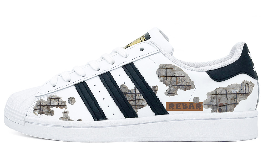 Buy [Sepatu Custom] adidas Originals Superstar 'Abu-abu Steel Damage' EG4958(Team2-钢筋破损)