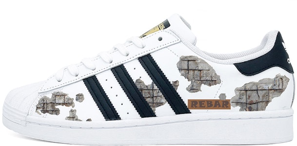 【訂製球鞋】adidas originals Superstar 貝殼頭 鋼筋破損 減震耐磨 低筒 板鞋 男女同款 灰色 Buy 【訂製球鞋】adidas originals Superstar 貝殼頭 鋼筋破損 減震耐磨 低筒 板鞋 男女同款 灰色