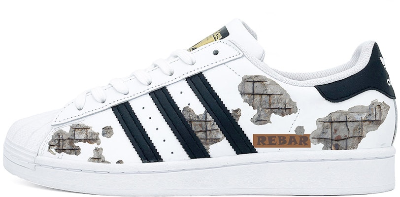 【訂製球鞋】adidas originals Superstar 貝殼頭 鋼筋破損 減震耐磨 低筒 板鞋 男女同款 灰色 Buy 【訂製球鞋】adidas originals Superstar 貝殼頭 鋼筋破損 減震耐磨 低筒 板鞋 男女同款 灰色