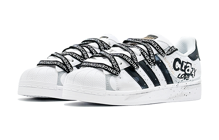 Lookbook 【カスタムシューズ】アディダスオリジナルス スーパースター「ストリートグラフィティ グレーホワイト」 EG4958(Team88-CRA爱情S-BOX)