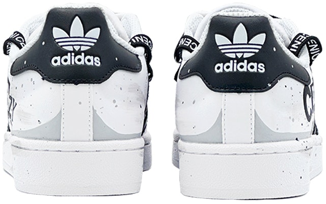 【カスタムシューズ】アディダスオリジナルス スーパースター「ストリートグラフィティ グレーホワイト」 EG4958(Team88-CRA爱情S-BOX) Shop 【カスタムシューズ】アディダスオリジナルス スーパースター「ストリートグラフィティ グレーホワイト」 EG4958(Team88-CRA爱情S-BOX)