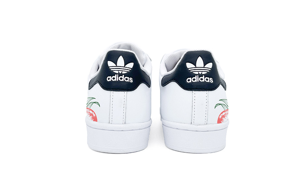 [Custom Shoes] adidas Originals Superstar 'Summer Cool Red' 圖 4
