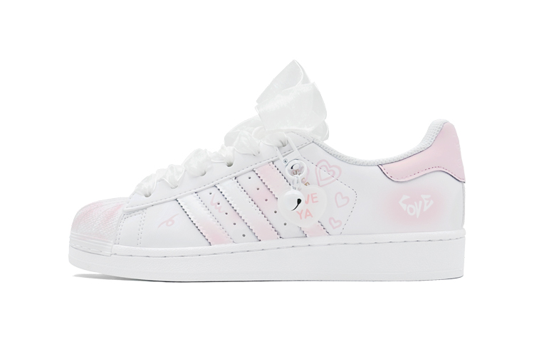 Order [Sepatu Custom] adidas Originals Superstar 'Sweetheart Pink-Putih' EG4958(Team88-甜蜜之源S-BOX)