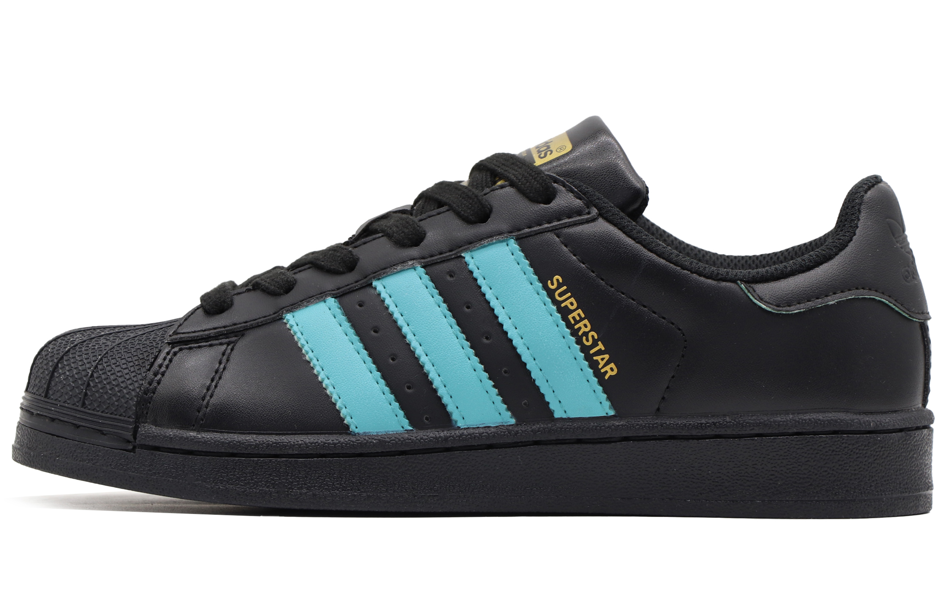 Order [定制鞋款] adidas Originals Superstar '蒂芙尼黑绿蓝' EG4959(Team57-男女款湖水)