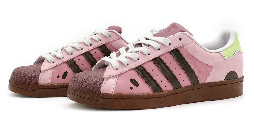 【客製化球鞋】adidas originals Superstar 烏梅子醬 墨明起妙製作 防滑耐磨 低筒 滑板鞋 男女款 粉 Lookbook 【客製化球鞋】adidas originals Superstar 烏梅子醬 墨明起妙製作 防滑耐磨 低筒 滑板鞋 男女款 粉