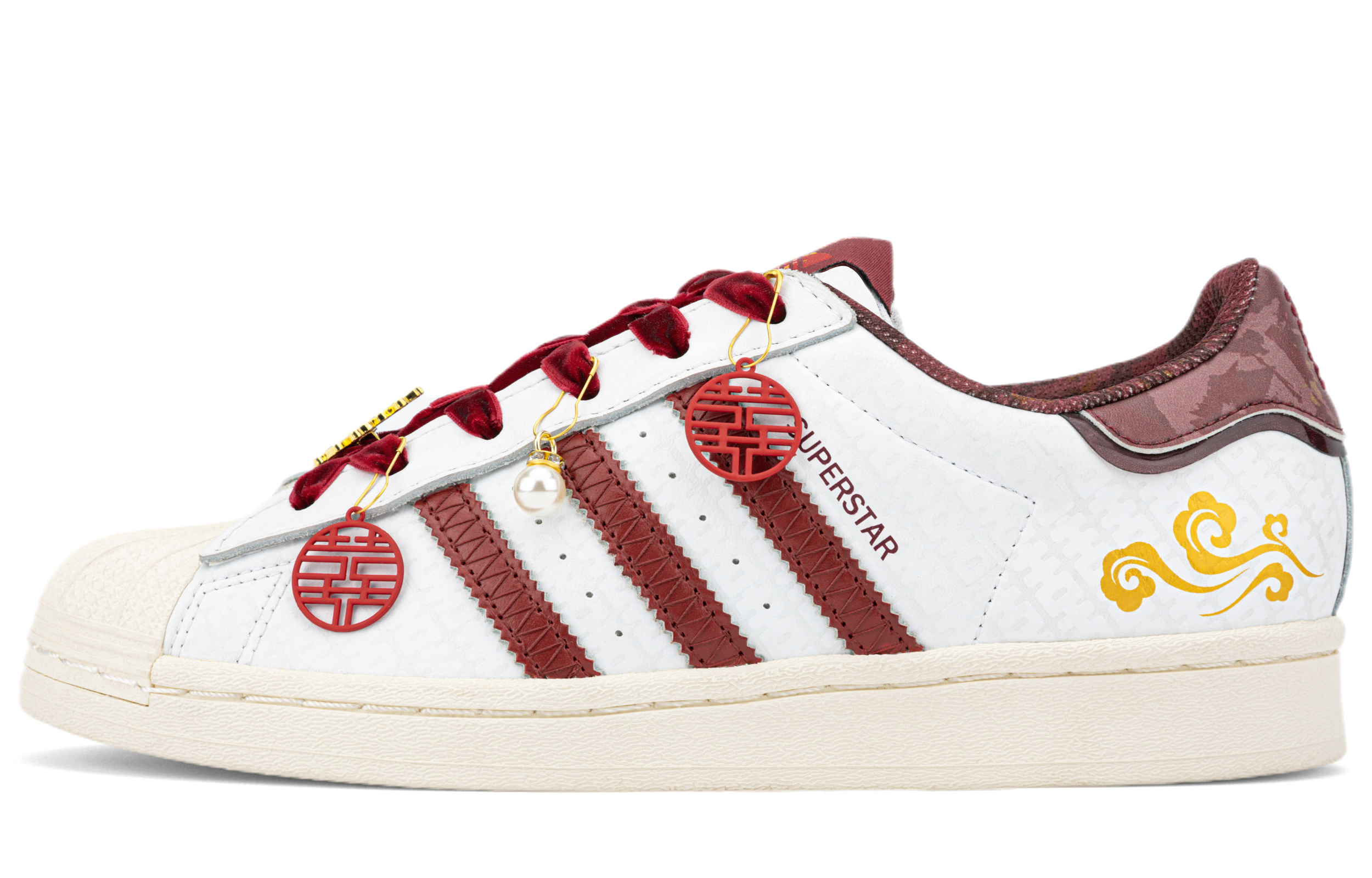 Buy [Custom Shoes] adidas Originals Superstar 'Wedding Red-White