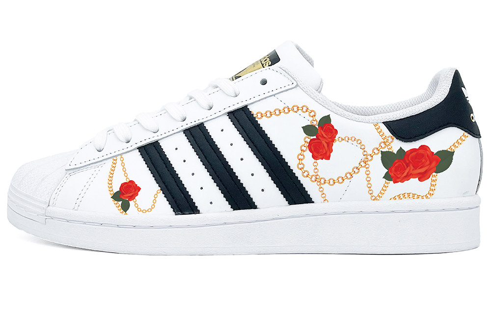 [Custom Shoes] adidas Originals Superstar 'White Black Red'