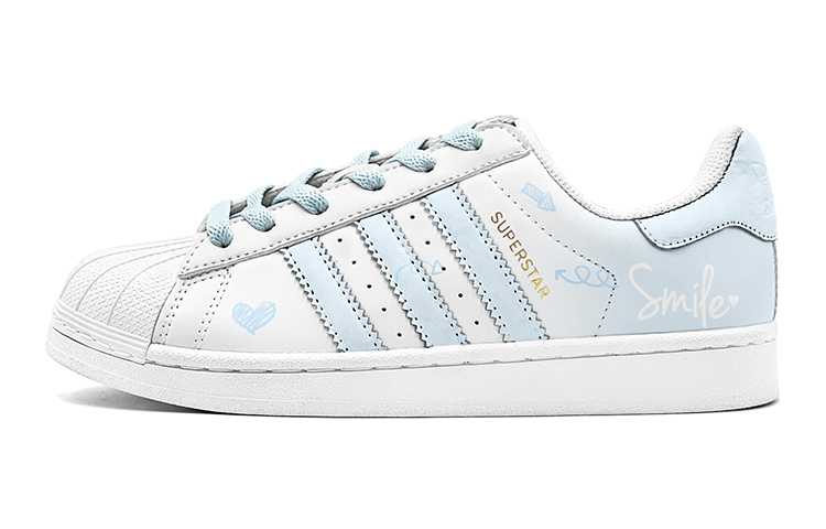 Order 【客製化球鞋】adidas originals SUPERSTAR夏日遊玩 濃情520 燦笑甜心 特殊鞋盒 低筒 休閒板鞋 男女款 白藍