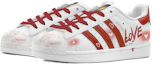Shop Zapatillas adidas Originals Superstar 'Corazón Rojo Blanco San Valentín' EG4958(Team88-酒红爱心S-BOX)