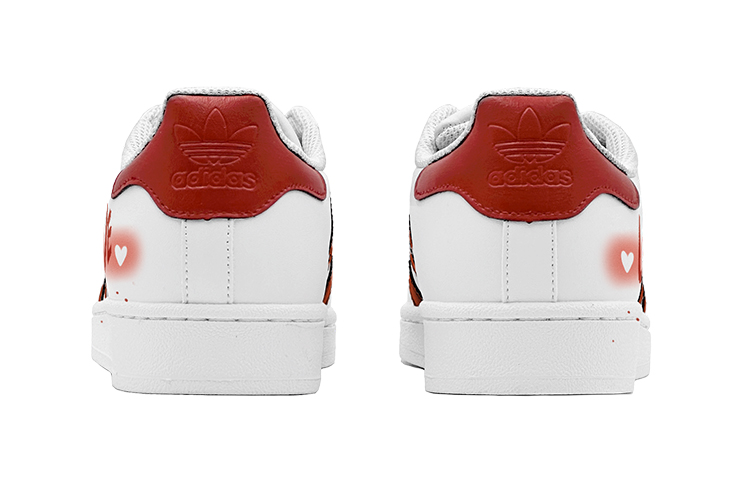 Purchase Zapatillas adidas Originals Superstar 'Corazón Rojo Blanco San Valentín' EG4958(Team88-酒红爱心S-BOX)