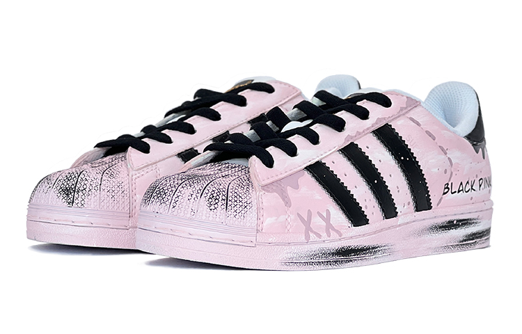Lookbook Zapatillas adidas Superstar Edición Limitada "Blackberry" EG4958(TeamS-黑粉贝壳S-BOX)