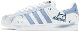Buy 【定製球鞋】 adidas originals Superstar 萌趣小怪獸 特殊鞋盒 低幫 板鞋 男女同款 藍白