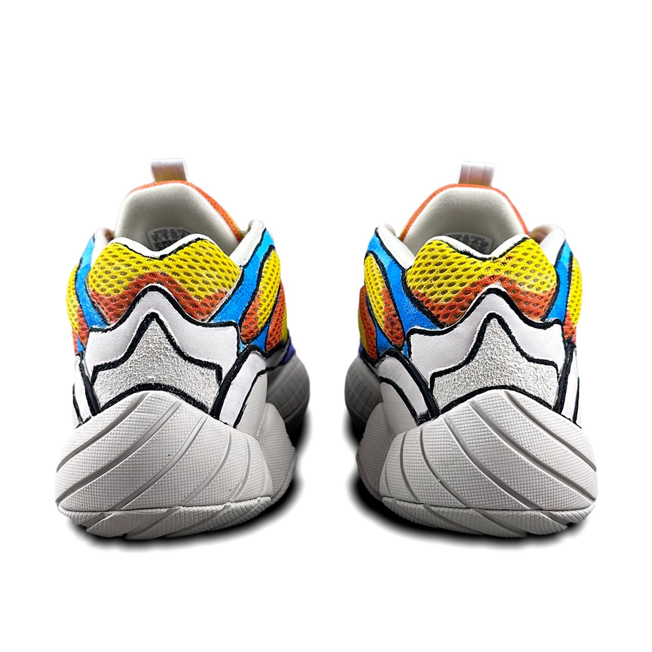 Purchase 【訂製球鞋】adidas originals Yeezy 500 動漫二次元 塗鴉 手繪 低幫 老爹鞋 男女同款 紫黃