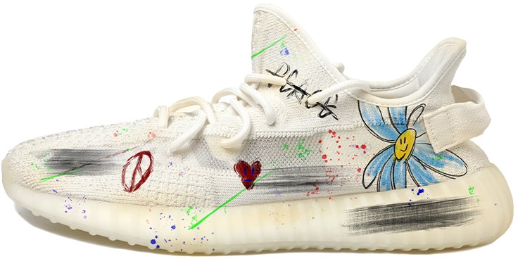 custom-shoes-adidas-originals-yeezy-boost-350-v2-white-blue-red