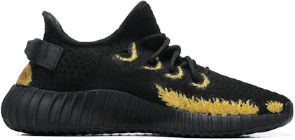 【定制球鞋】adidas originals Yeezy Boost 350 V2 黑武士 防滑耐磨 低幫 生活休閒鞋 男女同款 黑金 Order 【定制球鞋】adidas originals Yeezy Boost 350 V2 黑武士 防滑耐磨 低幫 生活休閒鞋 男女同款 黑金