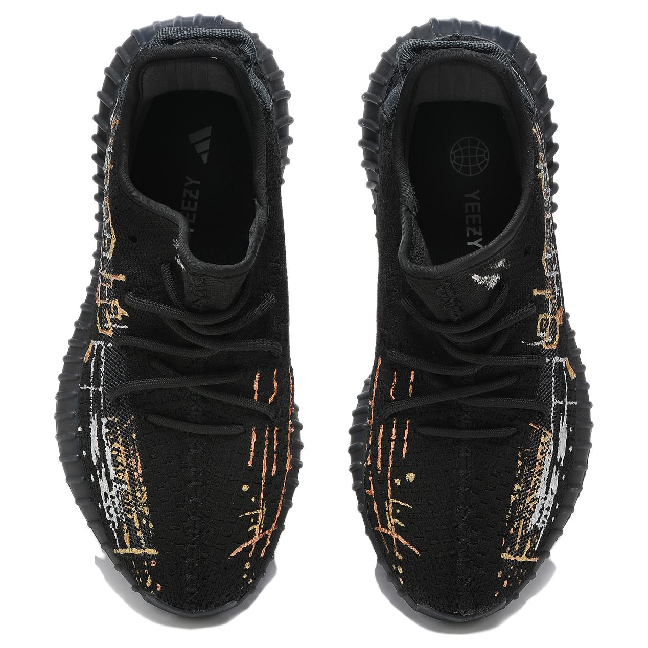 Shop [Sepatu Kustom] adidas Yeezy Boost 350 V2 'Hitam Samurai Punk Sirkuit Board' HQ4540(Team54-朋克电路板)