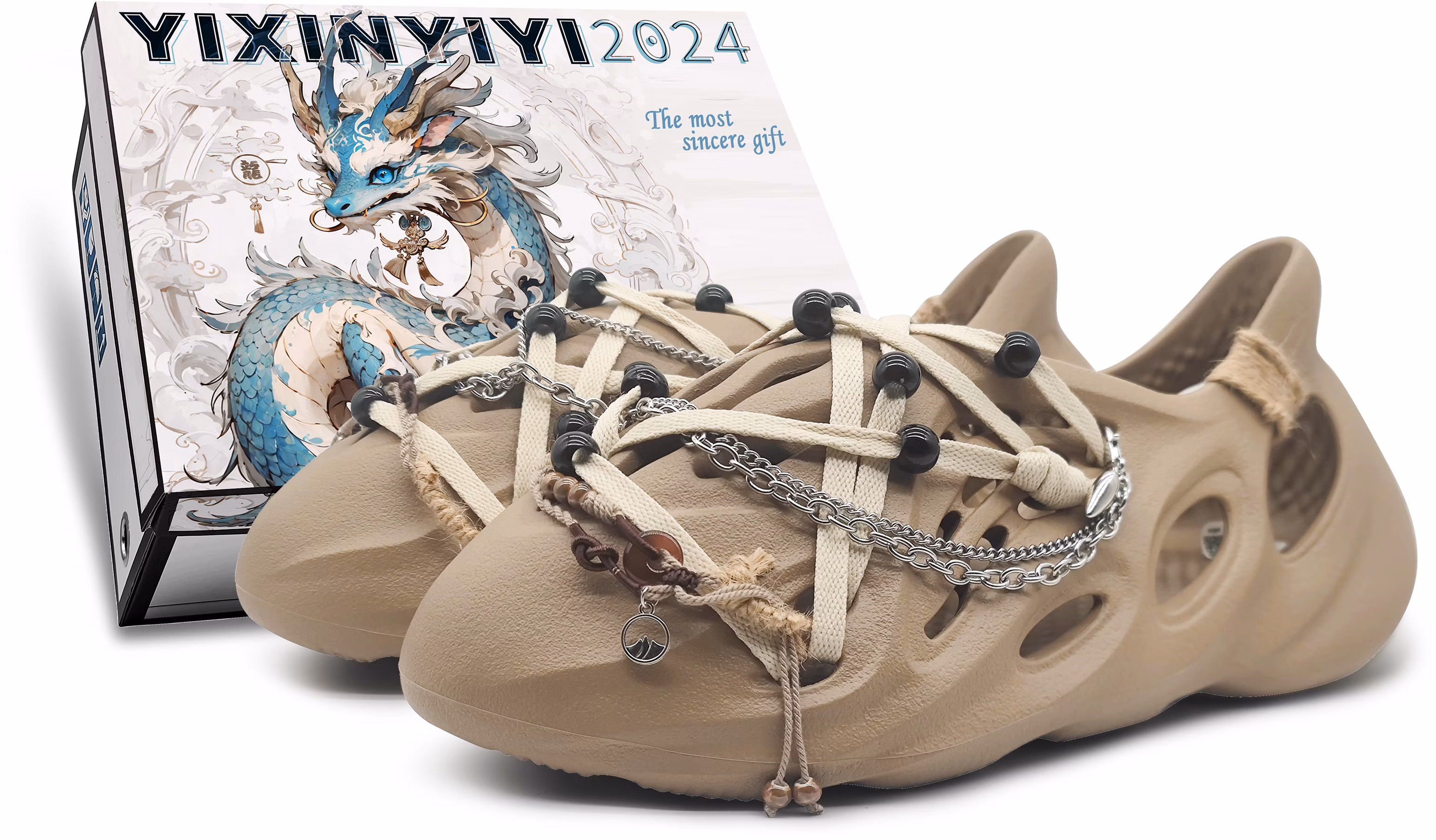 custom-shoes-adidas-originals-yeezy-foam-runner-brown-beige-pearl-milk-tea