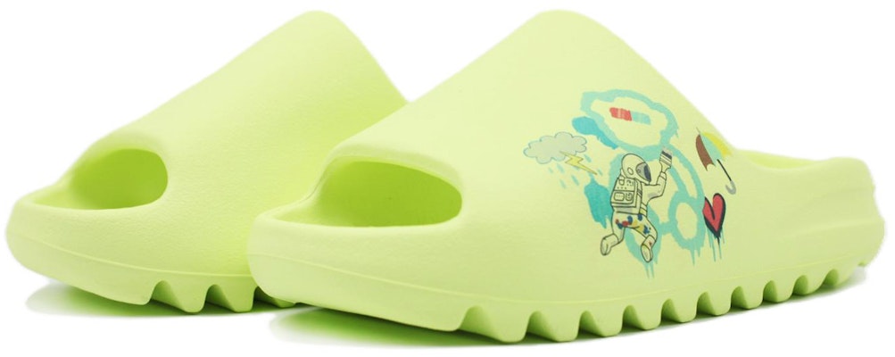 定制鞋款 adidas Originals Yeezy 拖鞋“太空涂鸦苹果绿” HQ6447(Team205-太空涂鸦) Shop 定制鞋款 adidas Originals Yeezy 拖鞋“太空涂鸦苹果绿” HQ6447(Team205-太空涂鸦)