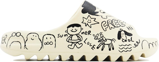 아디다스 오리지널 이지 슬라이드 '썸머 두들 베이지' (커스텀) FZ5897(Team168-夏日涂鸦) Lookbook 아디다스 오리지널 이지 슬라이드 '썸머 두들 베이지' (커스텀) FZ5897(Team168-夏日涂鸦)