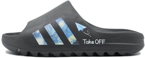 Sepatu Custom adidas Originals Yeezy Slide 'Van Gogh Starry Night Hitam' ID4132(Team205-星空幻想) Buy Sepatu Custom adidas Originals Yeezy Slide 'Van Gogh Starry Night Hitam' ID4132(Team205-星空幻想)