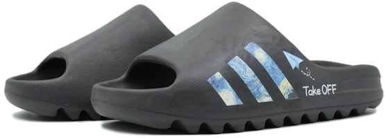 Sepatu Custom adidas Originals Yeezy Slide 'Van Gogh Starry Night Hitam' ID4132(Team205-星空幻想) Shop Sepatu Custom adidas Originals Yeezy Slide 'Van Gogh Starry Night Hitam' ID4132(Team205-星空幻想)