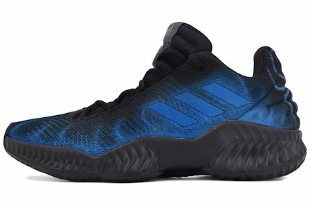 【訂製籃球鞋】adidas Pro Bounce 2018 藍焰蜘蛛 火焰 噴繪 減震防滑耐磨 低筒 篮球鞋 男款 黑藍 Order 【訂製籃球鞋】adidas Pro Bounce 2018 藍焰蜘蛛 火焰 噴繪 減震防滑耐磨 低筒 篮球鞋 男款 黑藍