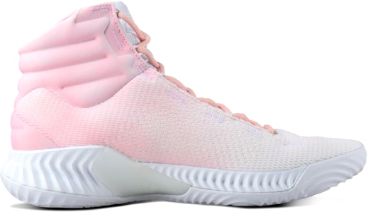 【定制球鞋】 adidas Pro Bounce 2018 漸變色 棉花糖 防滑耐磨 高幫 實戰籃球鞋 男款 白粉 Order 【定制球鞋】 adidas Pro Bounce 2018 漸變色 棉花糖 防滑耐磨 高幫 實戰籃球鞋 男款 白粉