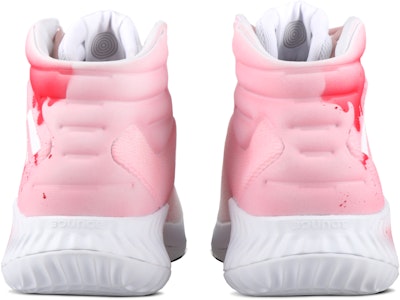 【定制球鞋】 adidas Pro Bounce 2018 漸變色 棉花糖 防滑耐磨 高幫 實戰籃球鞋 男款 白粉 Shop 【定制球鞋】 adidas Pro Bounce 2018 漸變色 棉花糖 防滑耐磨 高幫 實戰籃球鞋 男款 白粉