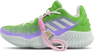 【訂製球鞋】adidas Pro Bounce 2018 多巴胺 漸變 撞色 塗鴉 減震防滑耐磨 低筒 籃球鞋 男款 綠紫 Buy 【訂製球鞋】adidas Pro Bounce 2018 多巴胺 漸變 撞色 塗鴉 減震防滑耐磨 低筒 籃球鞋 男款 綠紫