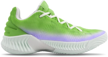 【訂製球鞋】adidas Pro Bounce 2018 多巴胺 漸變 撞色 塗鴉 減震防滑耐磨 低筒 籃球鞋 男款 綠紫 Lookbook 【訂製球鞋】adidas Pro Bounce 2018 多巴胺 漸變 撞色 塗鴉 減震防滑耐磨 低筒 籃球鞋 男款 綠紫