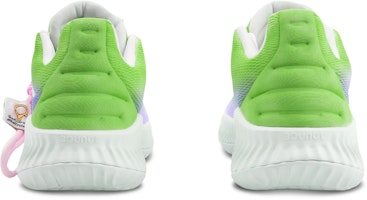 【訂製球鞋】adidas Pro Bounce 2018 多巴胺 漸變 撞色 塗鴉 減震防滑耐磨 低筒 籃球鞋 男款 綠紫 Purchase 【訂製球鞋】adidas Pro Bounce 2018 多巴胺 漸變 撞色 塗鴉 減震防滑耐磨 低筒 籃球鞋 男款 綠紫