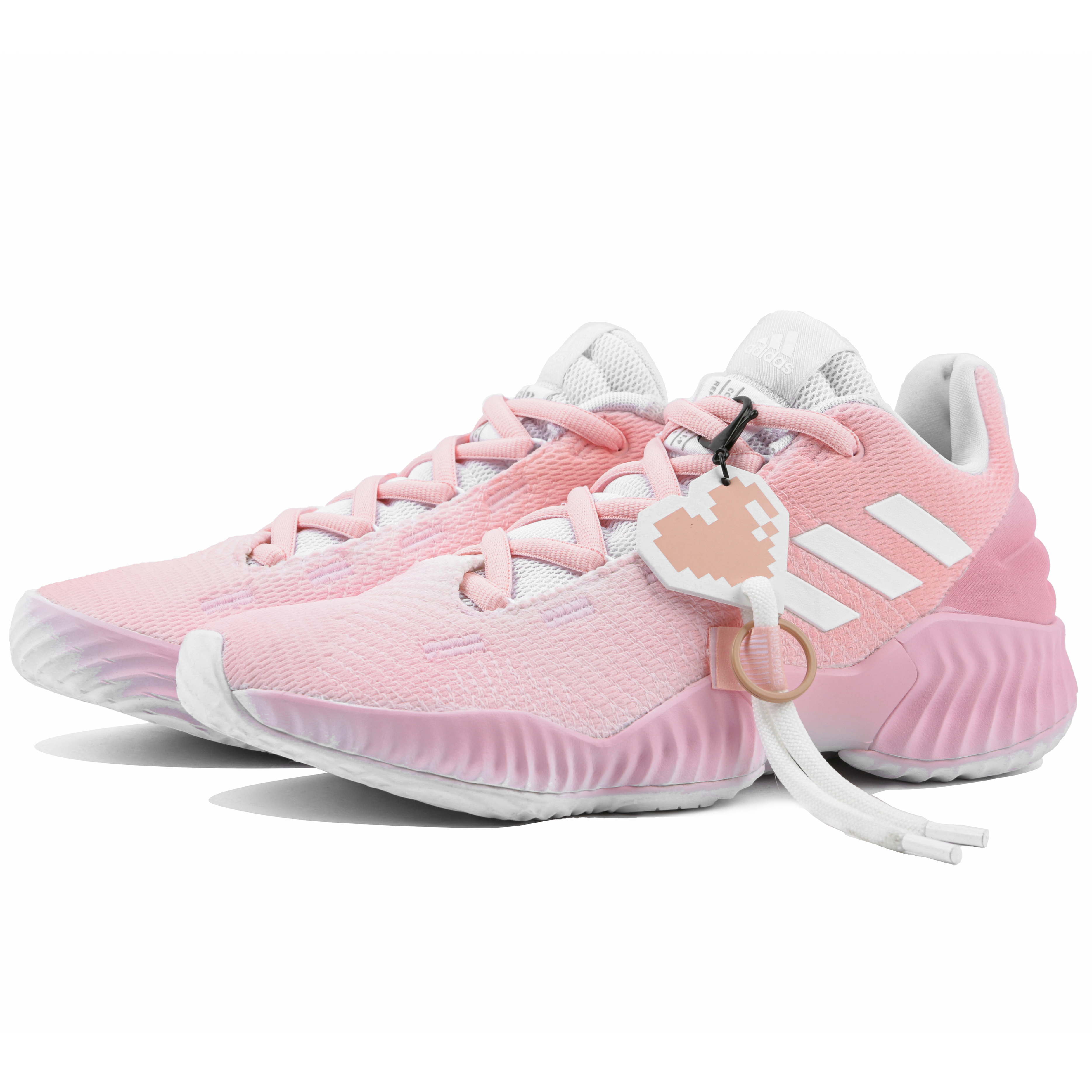 Lookbook [カスタムシューズ] adidas プロバウンス2018 ロー『ピンクバイブス』 FW0903(Team4-男款粉色悸动)