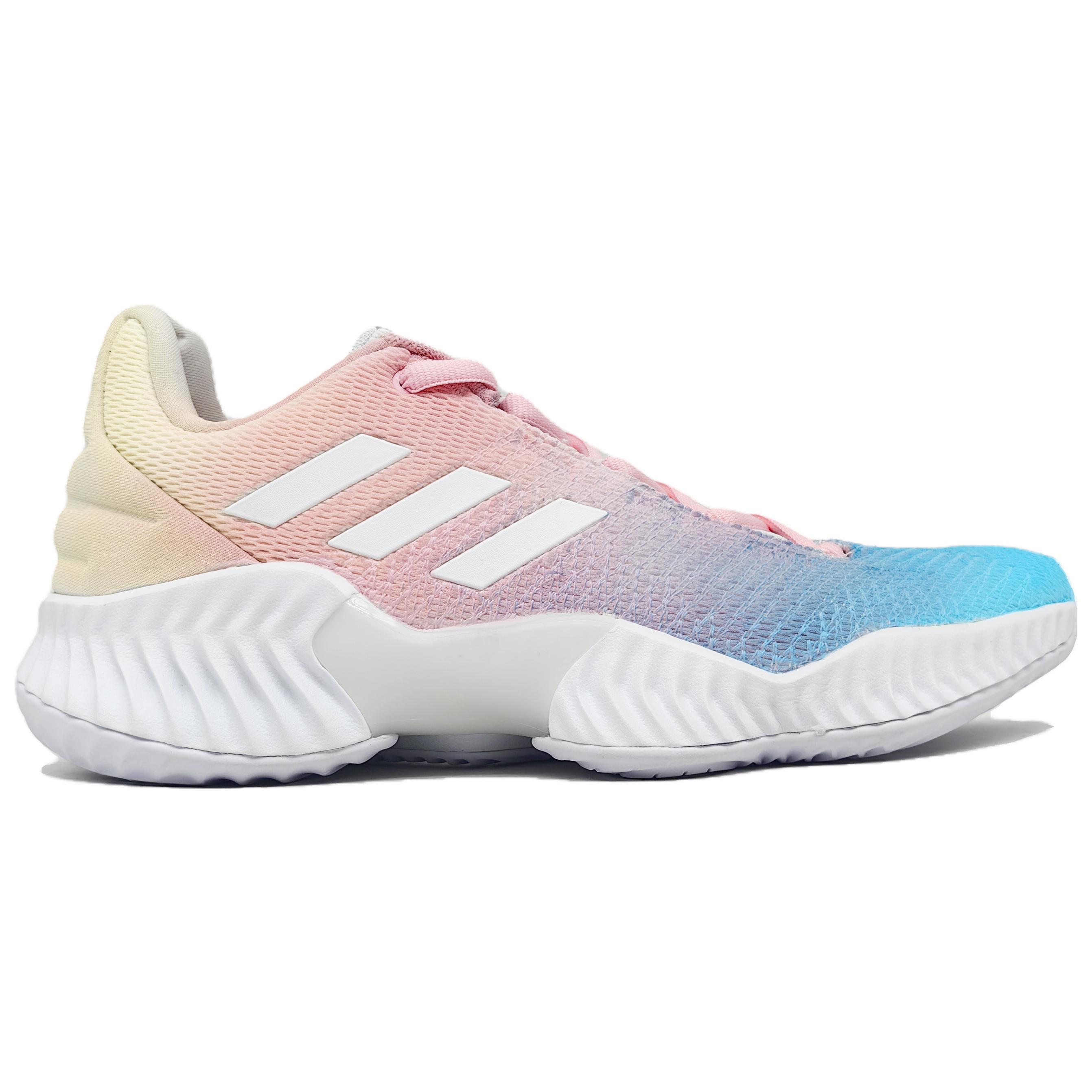 Order [定制鞋款] 阿迪达斯 Pro Bounce 2018 Low '夏日多巴胺蓝粉色' FW0903(Team66-蓝粉鸳鸯）