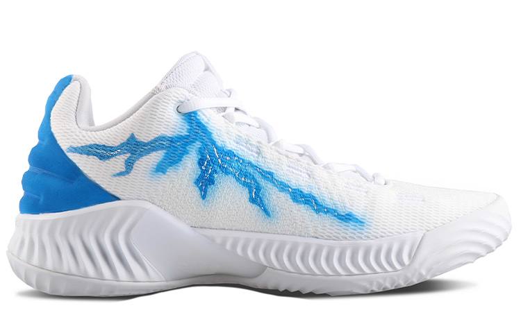 Order 【カスタムシューズ】adidas Pro Bounce 2018 Low 「ホワイトブルーグラデーションライトニングドリーム」 FW0903(TeamSix-男款电玩闪电白蓝渐变)
