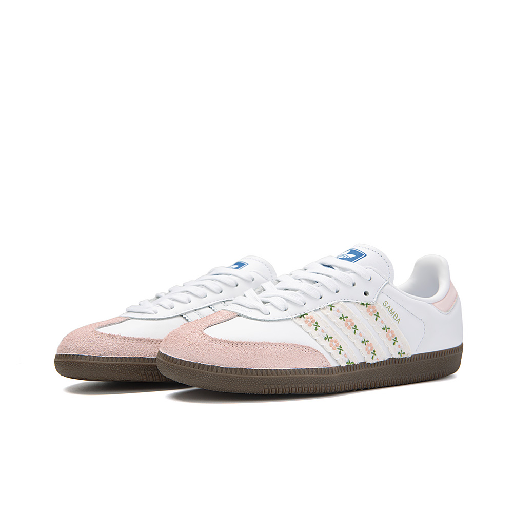 Shop [커스텀 슈즈] 아디다스 삼바 '앰버 화이트 핑크' B75806(Team189-春满园)