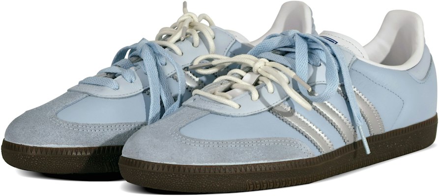 【訂製球鞋】 adidas Samba 復古 小眾 芭蕾風 德訓 高雅 低筒 板鞋 男女款 浅藍色 Shop 【訂製球鞋】 adidas Samba 復古 小眾 芭蕾風 德訓 高雅 低筒 板鞋 男女款 浅藍色