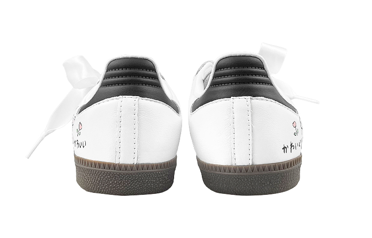 [Custom Shoes] adidas Samba 'Ballet Rabbit Black White Pink' 圖 6