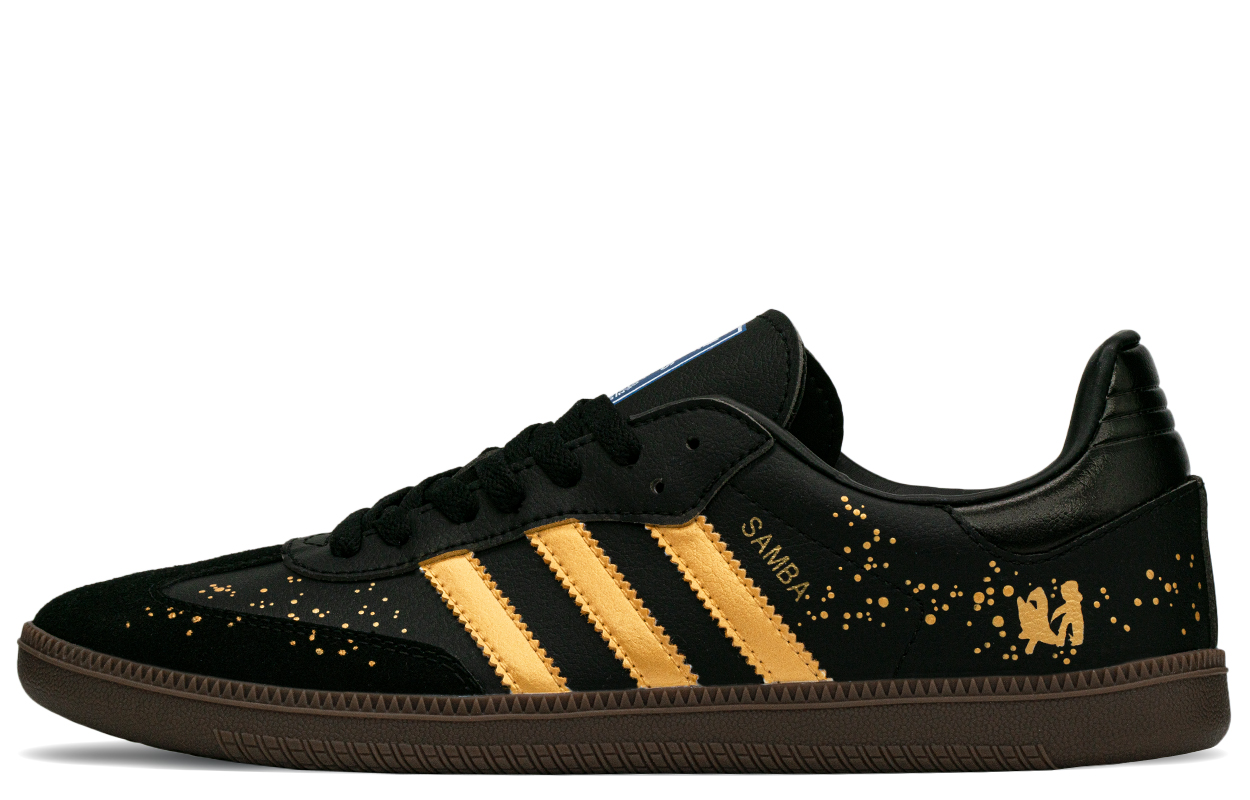 Order [Kasot Adat] adidas Samba 'Kotak Hadiah Percikan Emas Hitam' B75807(TeamA-财源滚滚S-BOX)